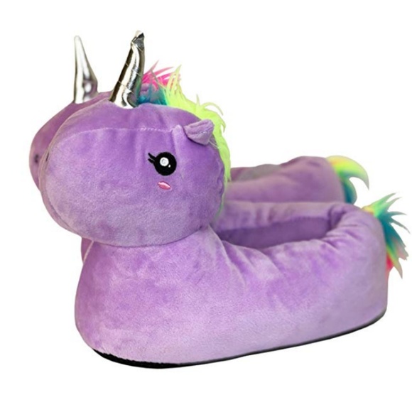 Unicorn Slippers Plush Cozy NWT Modlines Women/Girls - Picture 2 of 5